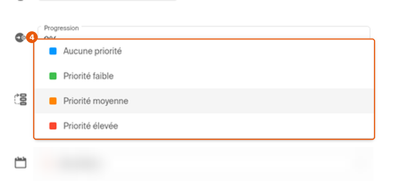 Liste des priorités ouverte