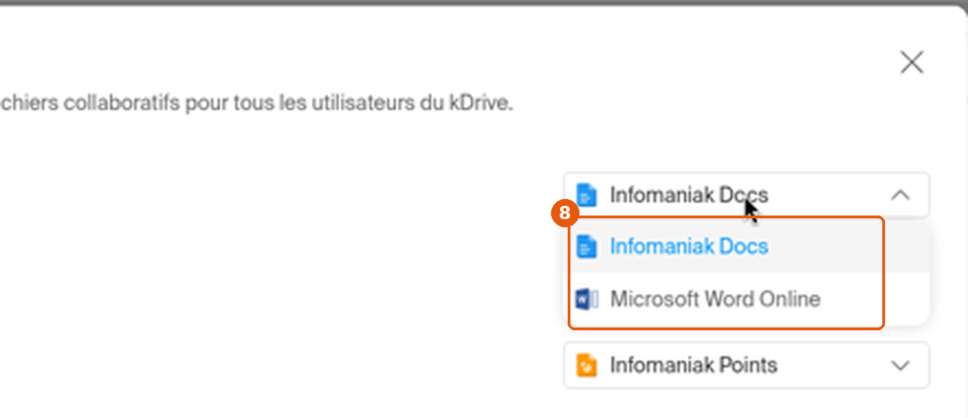 Liste des éditeurs pour les .docx : Infomaniak Docs et Microsoft Word Online